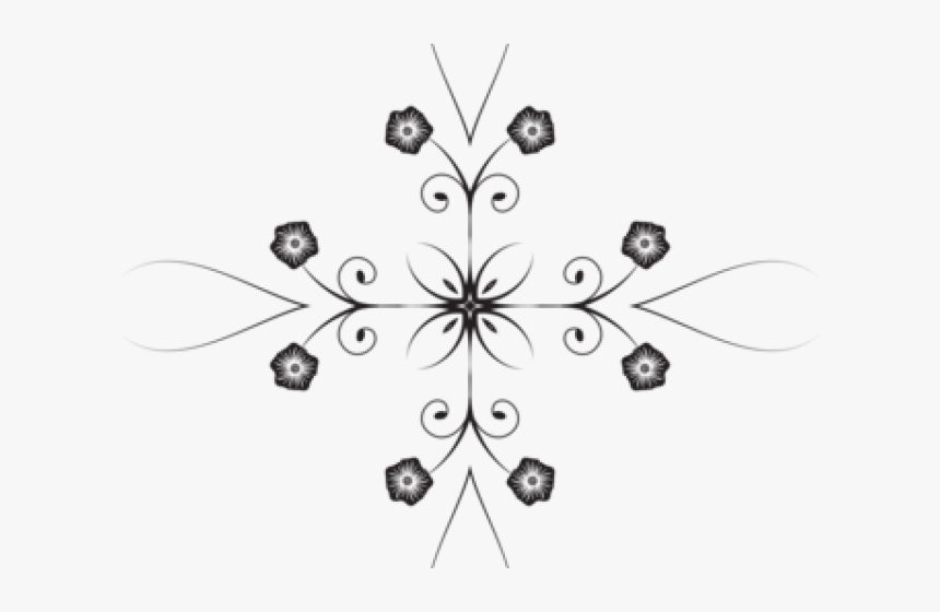 Snowflakes Clipart Flower - Illustration, HD Png Download
