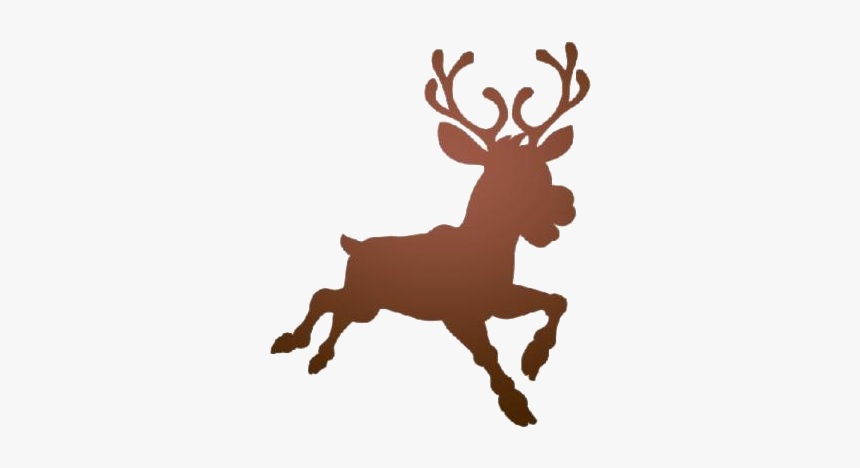 Transparent Christmas Reindeer Art, Christmas Reindeer - Christmas Reindeer Transparent Background, HD Png Download