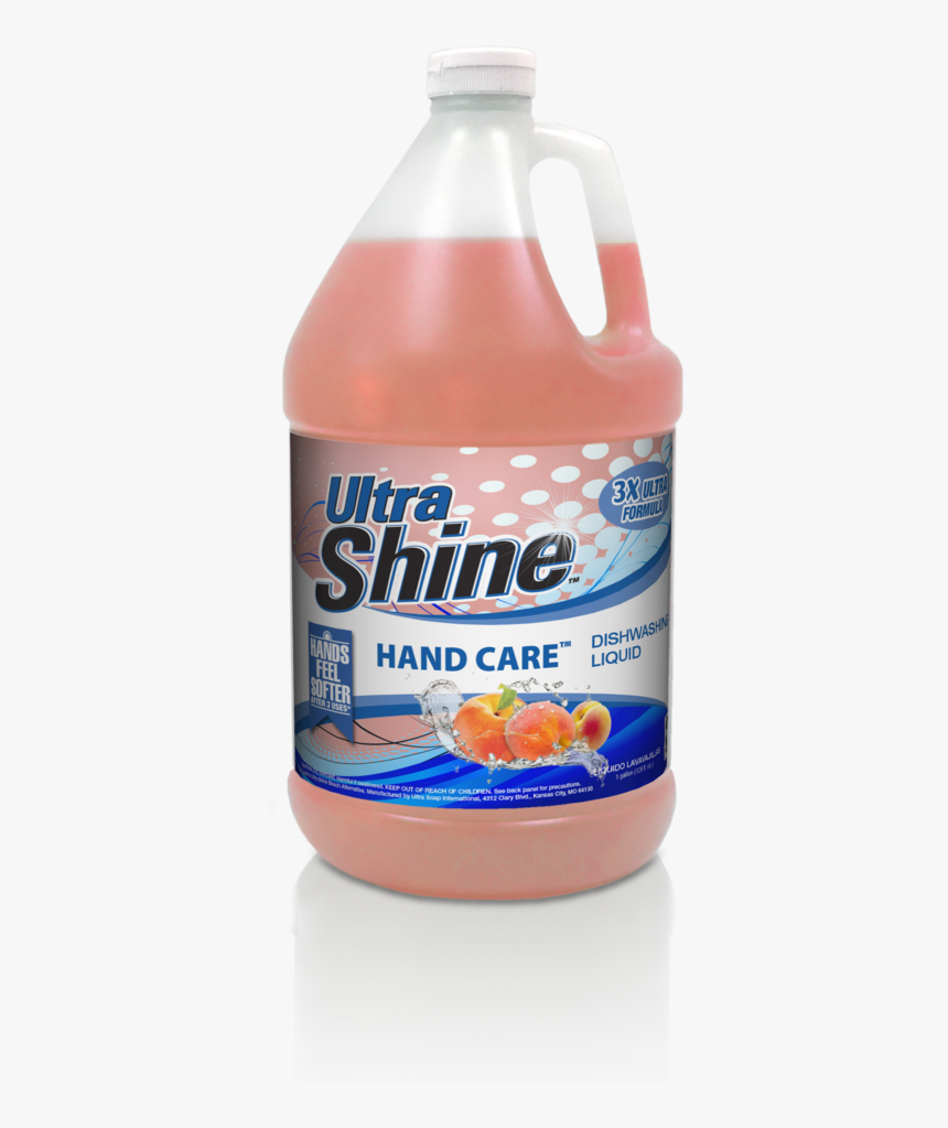 3x Ultra Shine™ Dishwashing Liquid - Bottle, HD Png Download