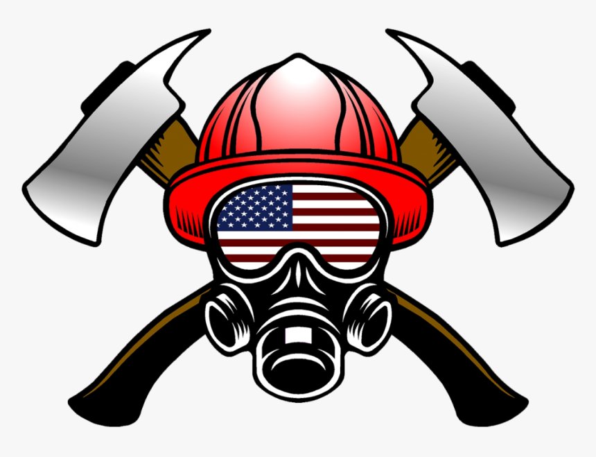 Fire Helmet Flag Decals - Fire Helmet Decals, HD Png Download