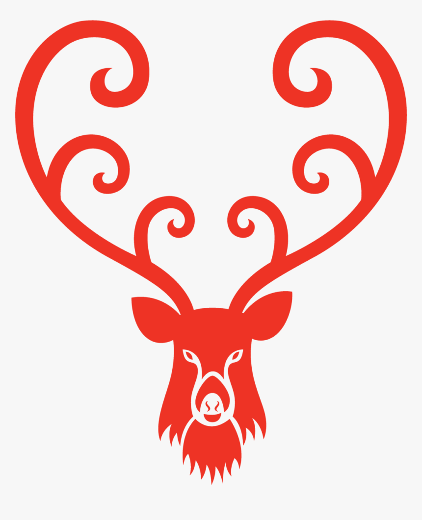 Christmas Reindeer Fake Tattoo, Christmas Reindeer, HD Png Download
