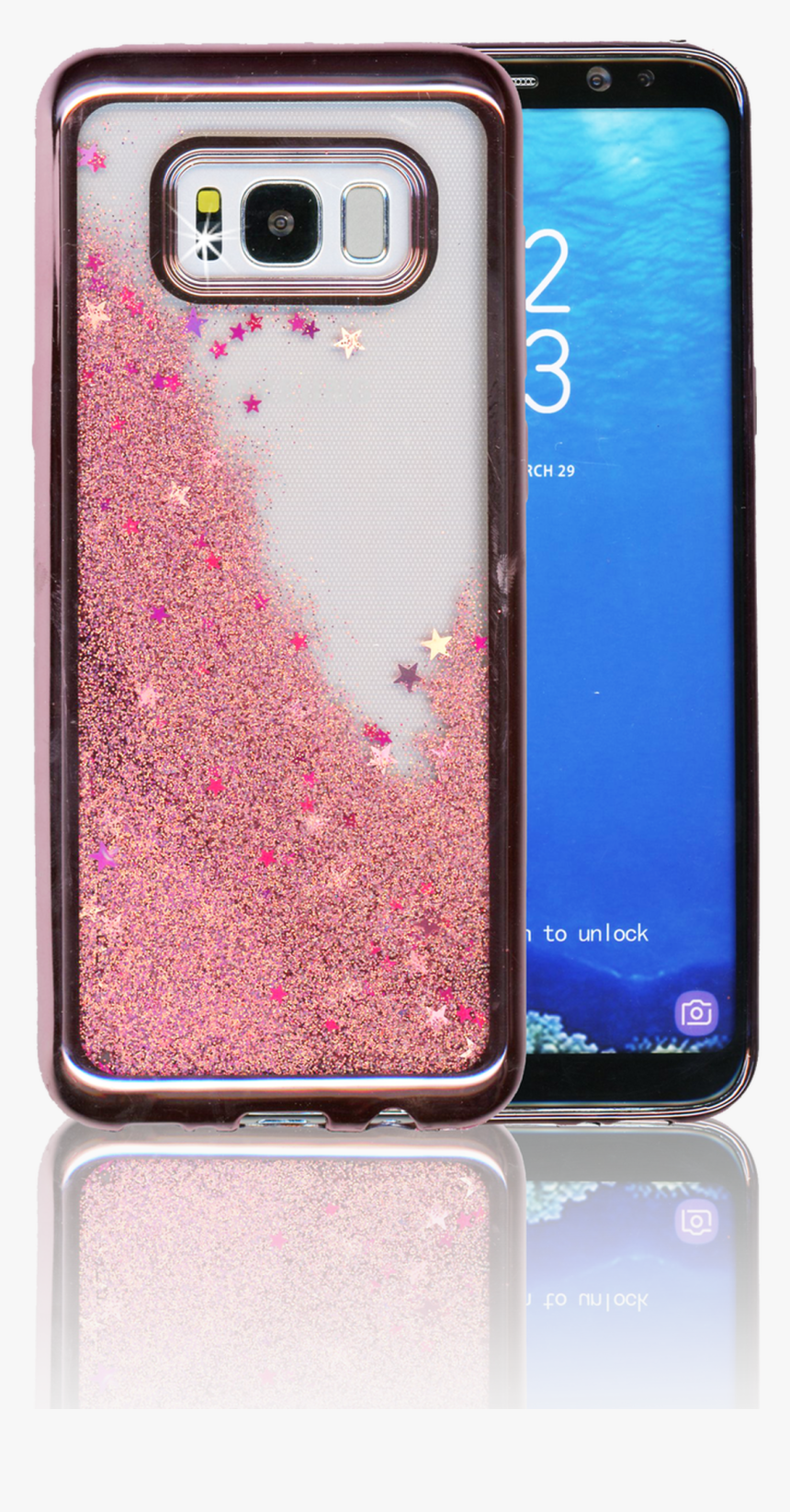 Samsung Galaxy S8 Plus Mm Electroplated Water Glitter, HD Png Download