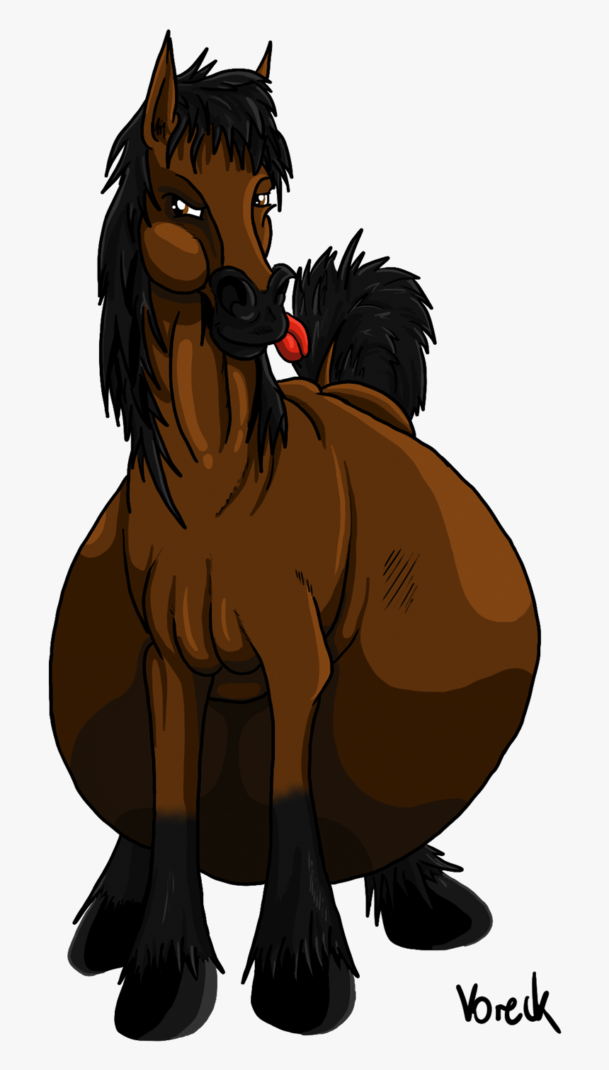 Picture Of A Cartoon Horse - Mane, HD Png Download
