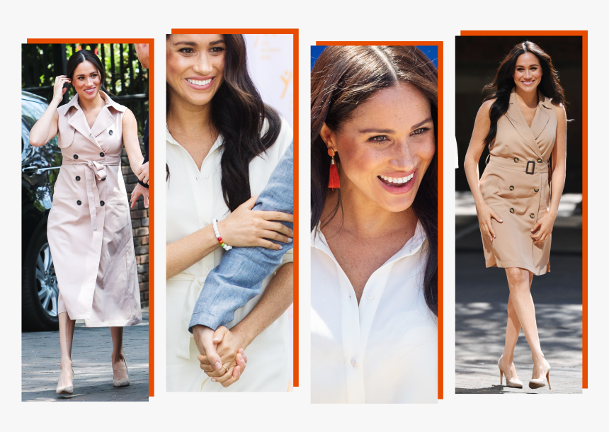 The Subtle Message Of Meghan Markles South Africa Tour - Style Meghan Markle Dress, HD Png Download