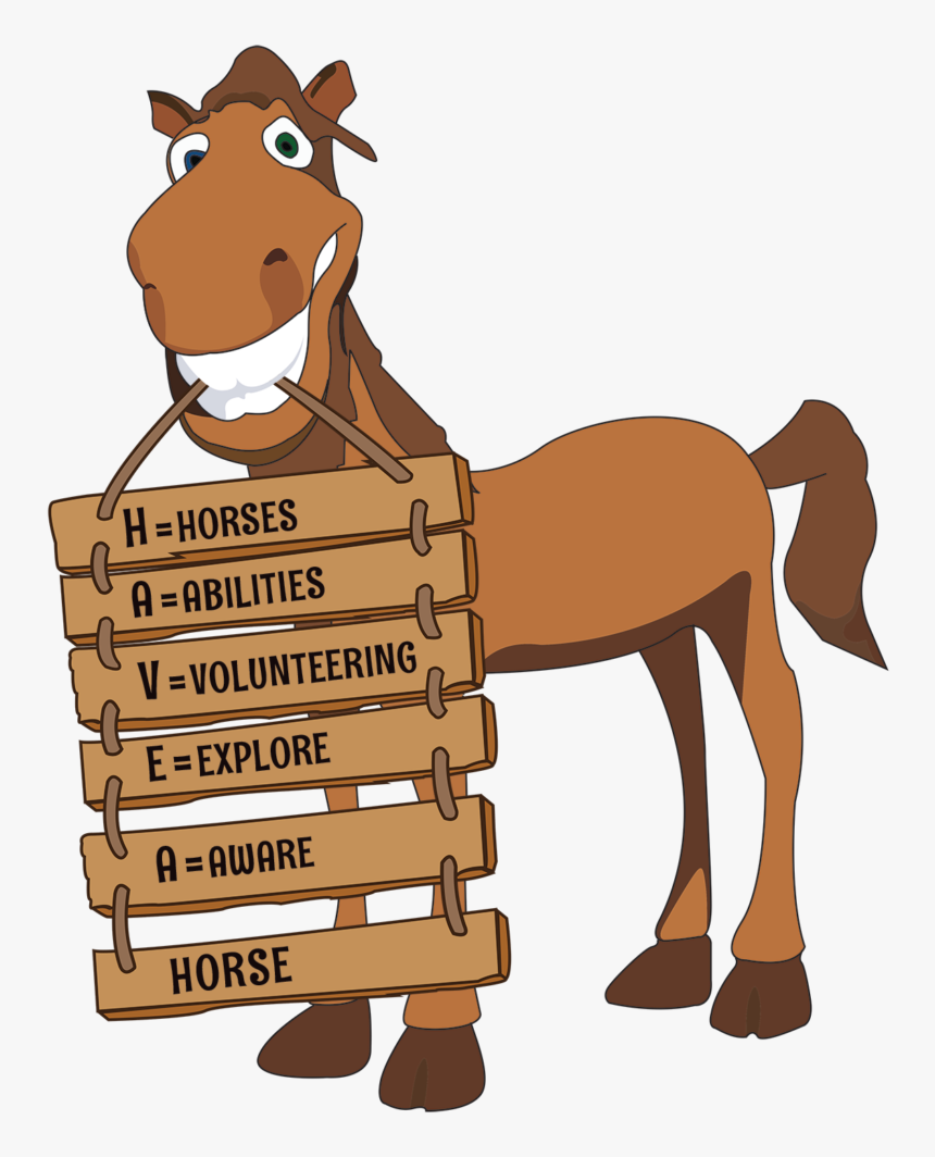 Cartoon Picture Of Horse - Horse Volunteering Cartoon, HD Png Download