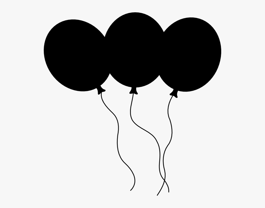 Black Balloons Clip Art, HD Png Download