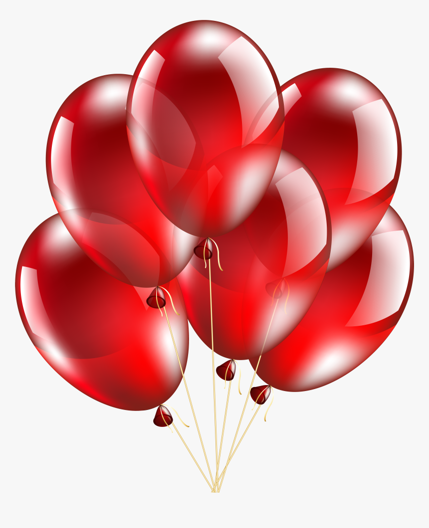 Red Balloons Transparent Png Clip Art Image - Red Balloons Clip Art, Png Download
