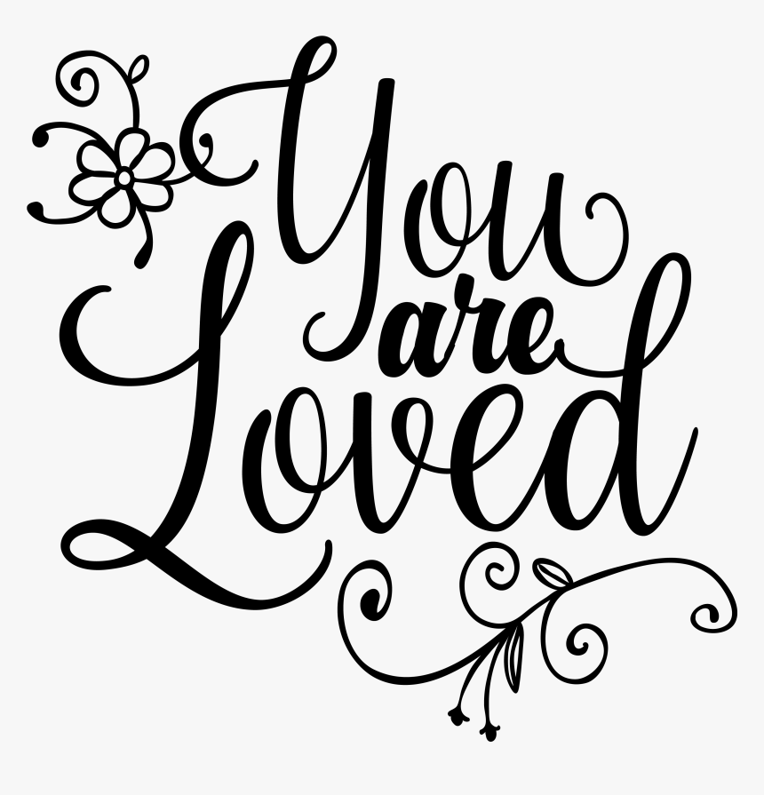 Cut Line Png - You Are Loved Clip Art, Transparent Png