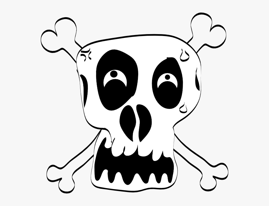 Skull And Crossbones Funny, HD Png Download