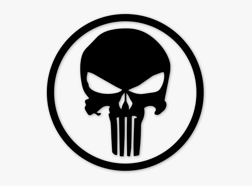 Punisher Skull Png - Punisher Skull Circle, Transparent Png