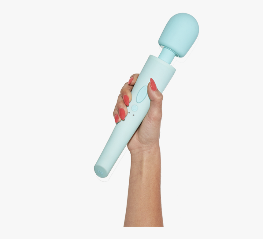 Hand Holding Aqua Ollie Wand Vibrator - Ollie Unbound Babes, HD Png Download