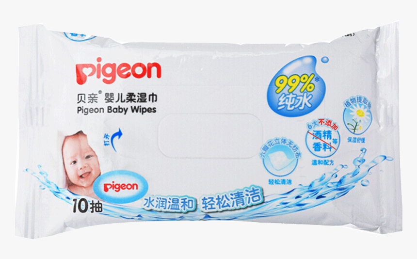 Pigeon Baby Wipes Baby Portable Wipes Newborn Wipes - Pigeon, HD Png Download