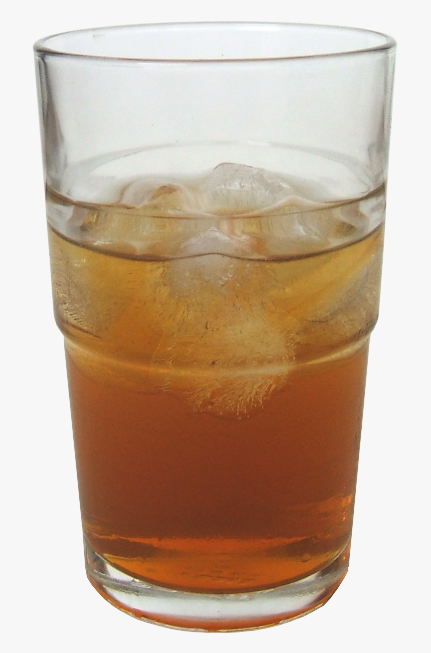 300ml Glass Of Kombucha With Ice, HD Png Download