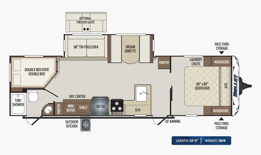 2019 Keystone Bullet 290bhs, HD Png Download