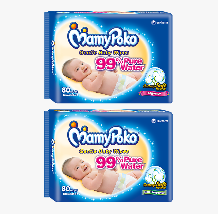 Mamypoko Gentle Cleansing Wipes - Mamy Poko Baby Wipes, HD Png Download