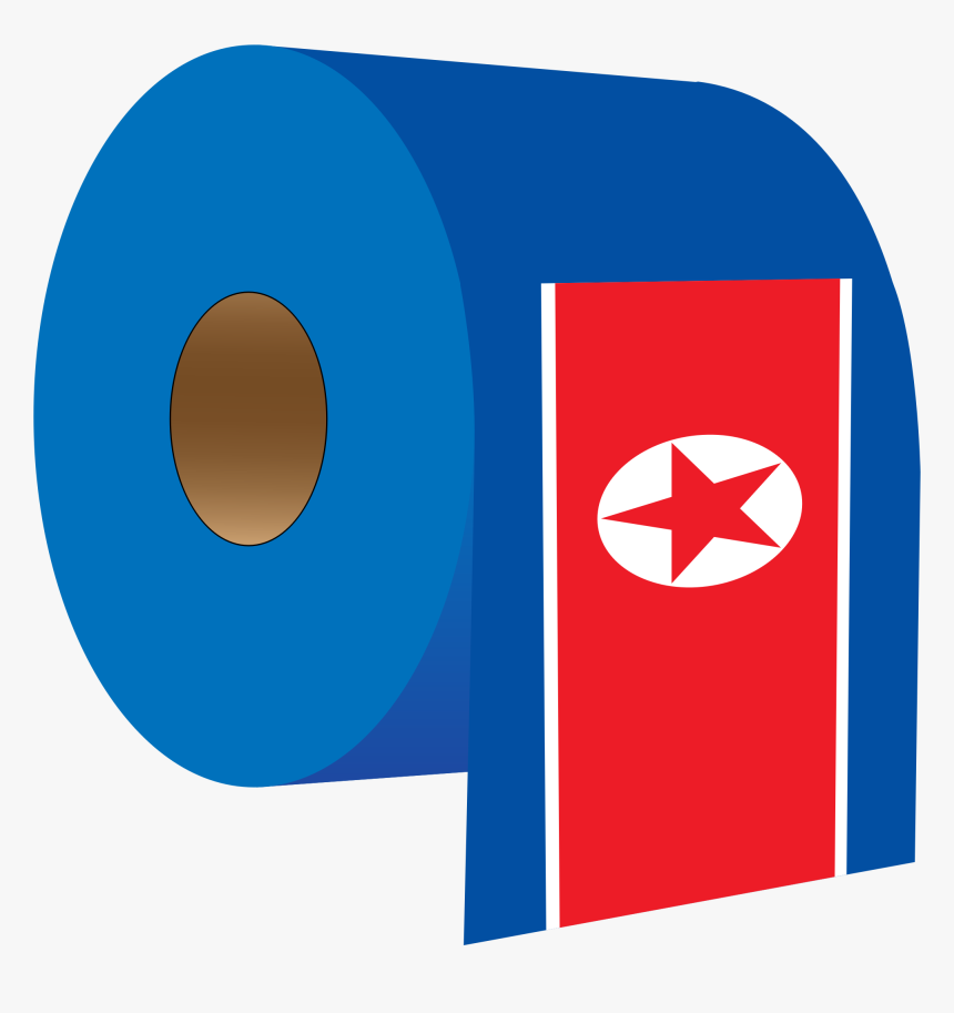 North Korea S Own Toilet Toll Clip Arts - North Korea Flag Parody, HD Png Download