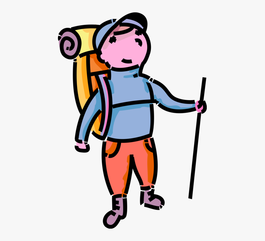 Transparent Hiking Clipart - Youth Hiker, HD Png Download
