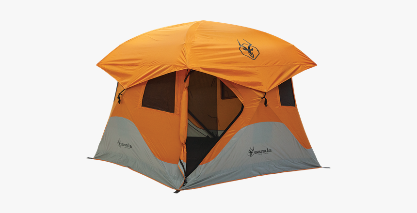 Picture Of 4 Person Gazelle T4 Hub Tent Orange - Pop Up Tent Gazelle, HD Png Download