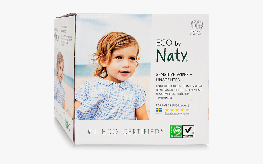 Image Of Naty Eco Wipes Packaging - Baby Wipes, HD Png Download