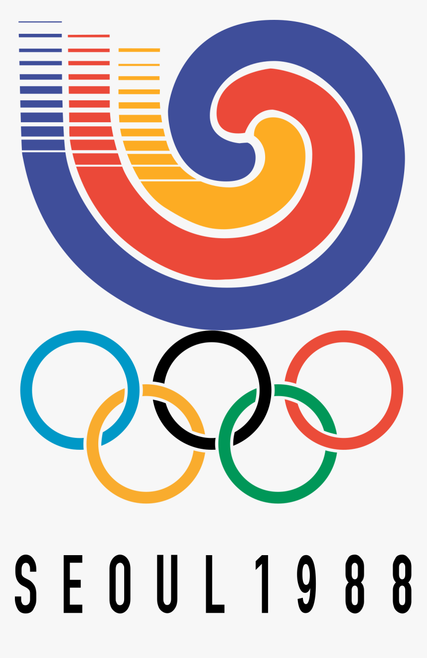 Track Field Symbols - 1988 Olympics Logo, HD Png Download