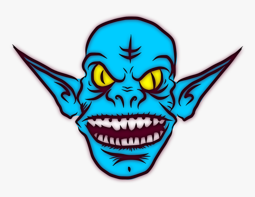 Goblin Monster Troll Clip Art - Clipart Monster Head, HD Png Download
