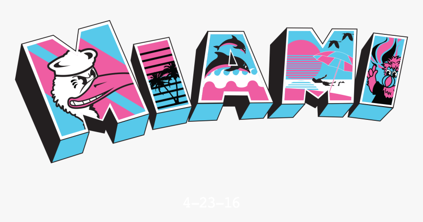 Meet The Creatives Behind The Miami Snapchat Filter - Miami Snapchat Filter Png, Transparent Png