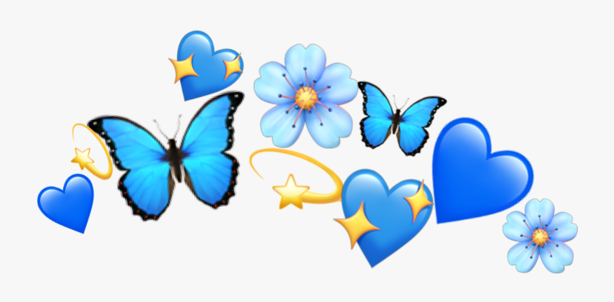 Blue Emoji Crown Png, Transparent Png