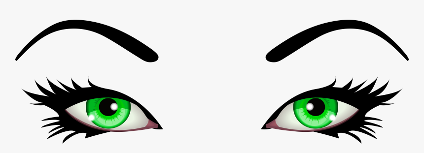 Green Female Eyes Png Clip Art - Brown Eyes Clipart Png, Transparent Png