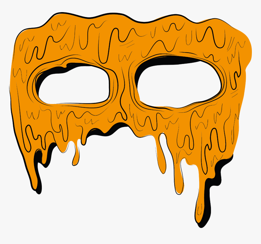 Mascara Grimeart Grime Grimeface Eyes Orange Anaranjado - Eye Grime Art Sticker, HD Png Download