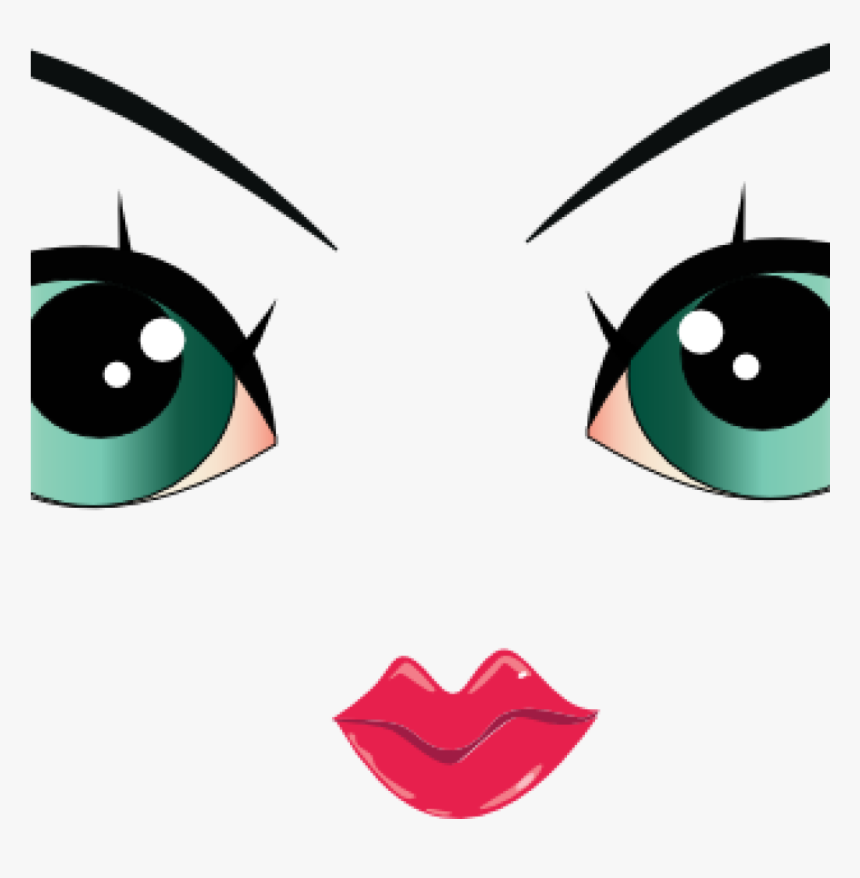 Transparent Kiss Clipart Png - Clip Art Girl Eyes, Png Download