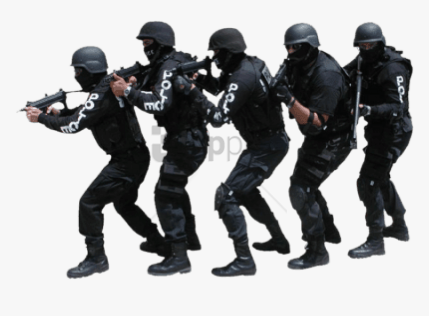 Transparent Army Men Png - Swat Team Transparent, Png Download
