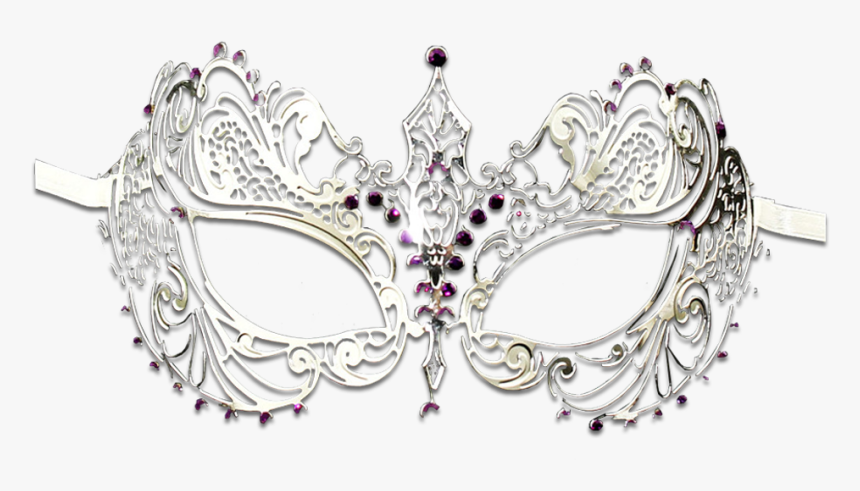 Silver Masquerade Mask Png, Transparent Png