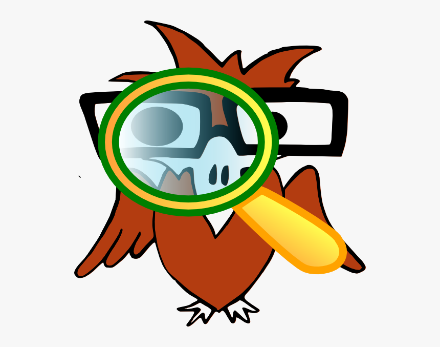 Eye Clipart Magnifying Glass - Eagle With Magnifying Glass, HD Png Download