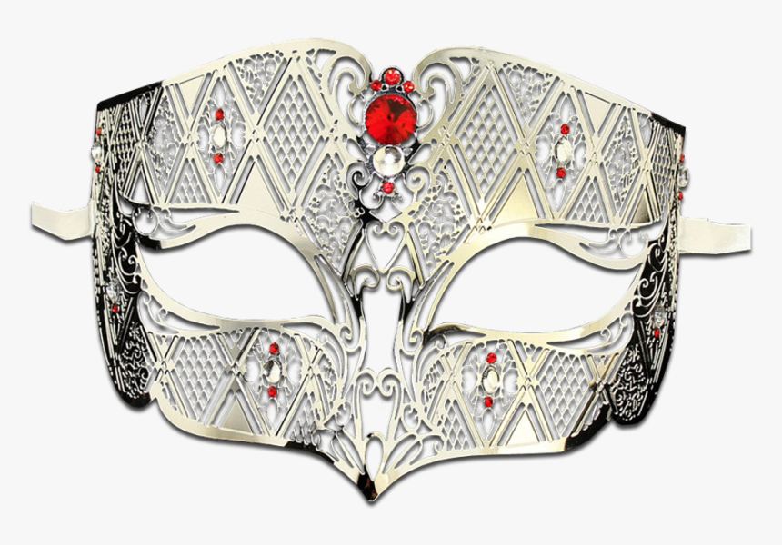 Silver Series Diamond Design Laser Cut Venetian Masquerade, HD Png Download