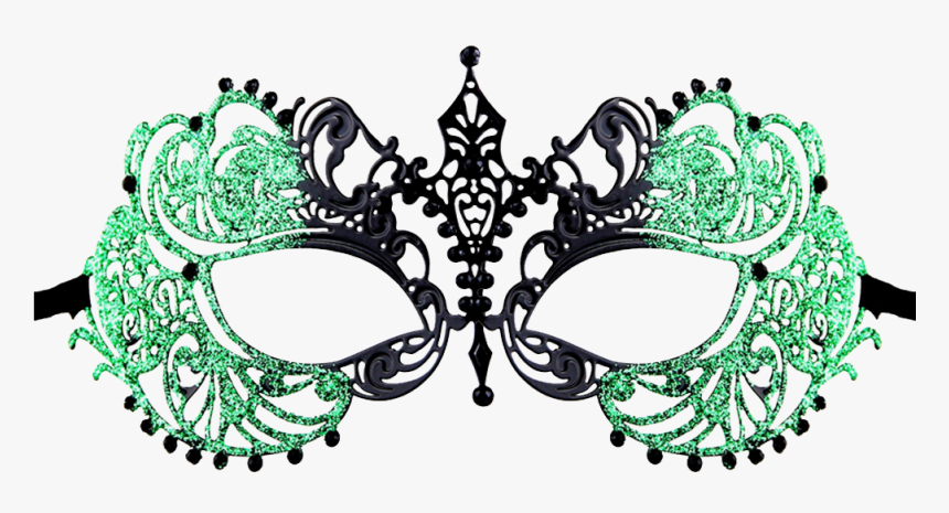 Transparent Silver Masquerade Mask Png - Masquerade Mask Blue Metal, Png Download