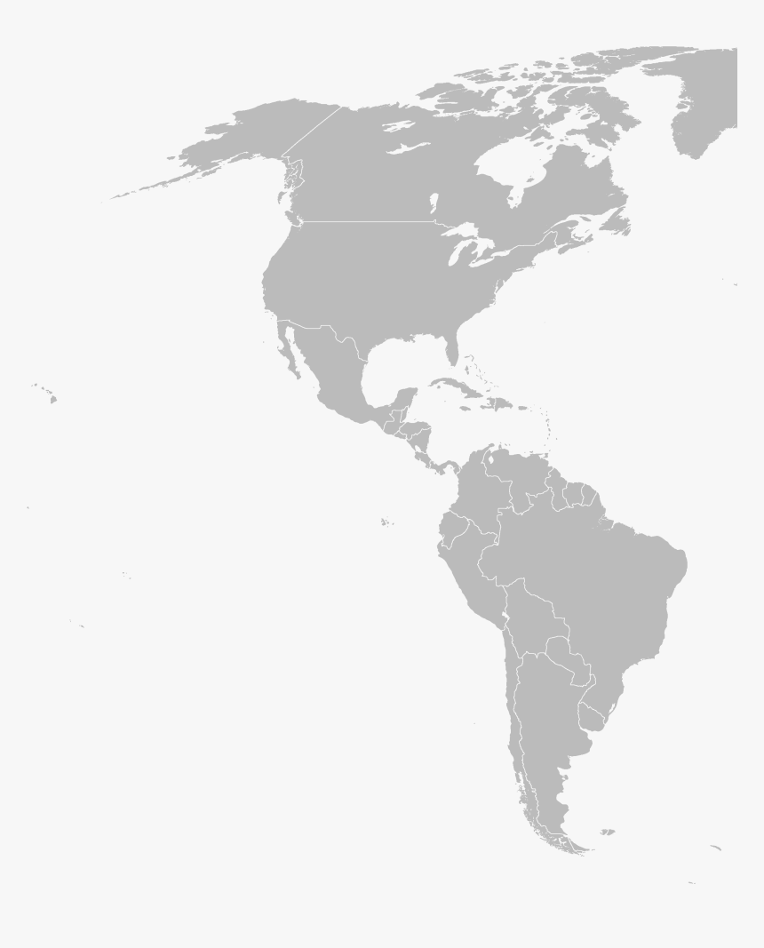 North America Map Png - Race Map Latin America, Transparent Png