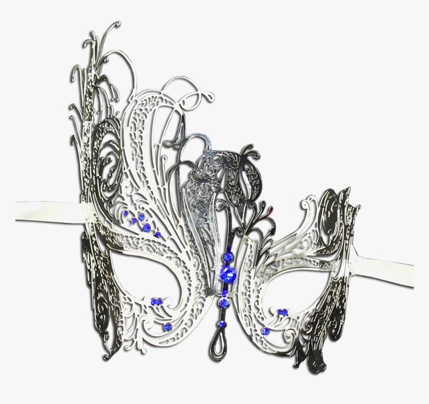 Silver Series Swan Metal Filigree Laser Cut Venetian, HD Png Download