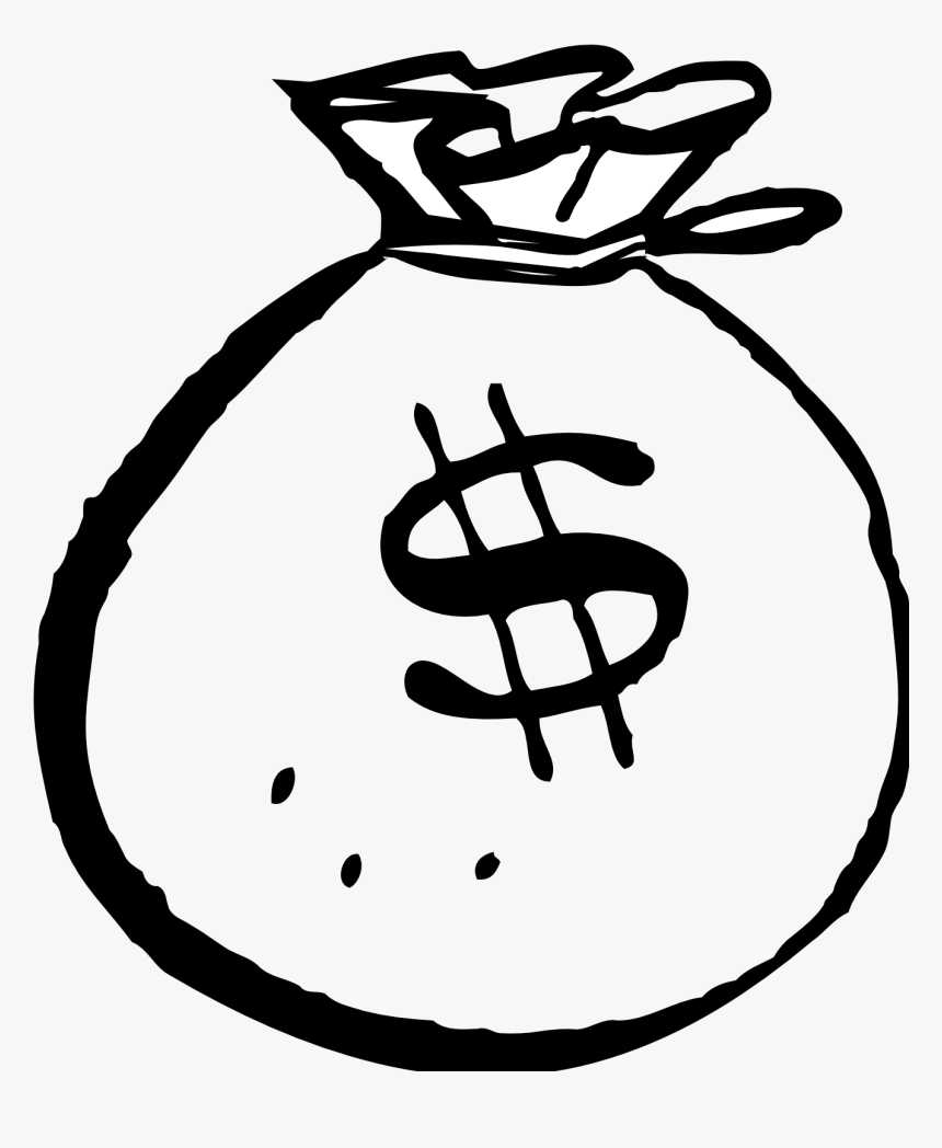 People Clipart Charley Franzwa - Money Clipart Black And White, HD Png Download