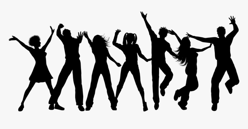 Dancing Party Silhouette Png, Transparent Png