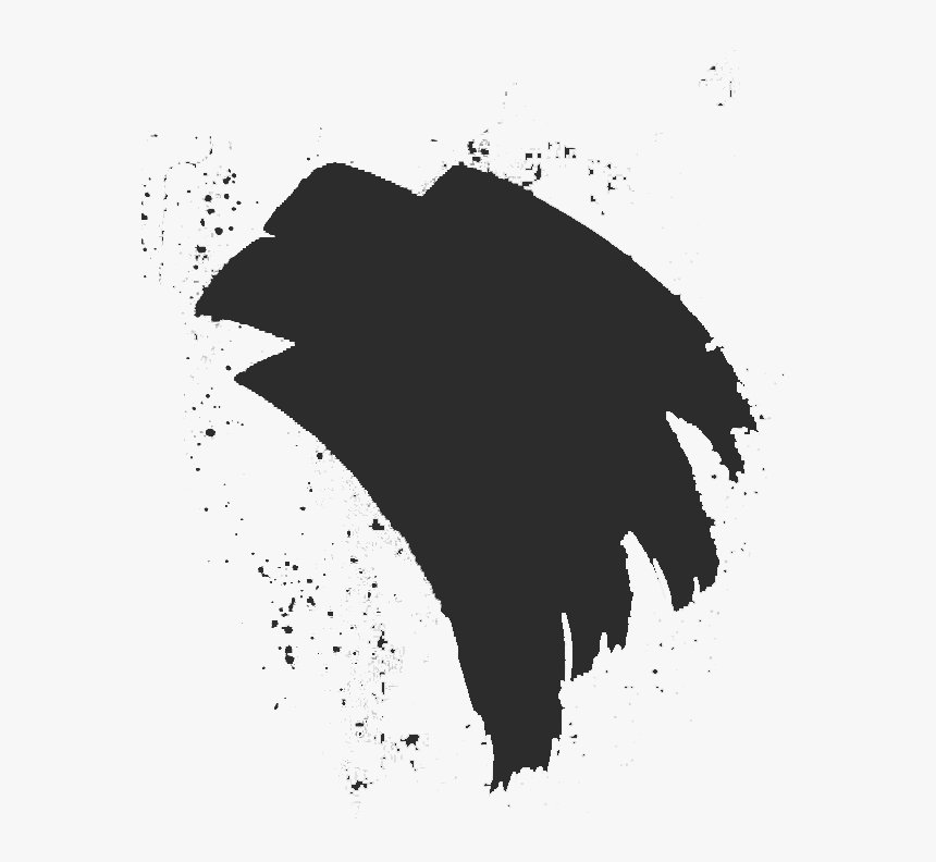 Black Splatter Png - Black Watercolor Splash Png, Transparent Png