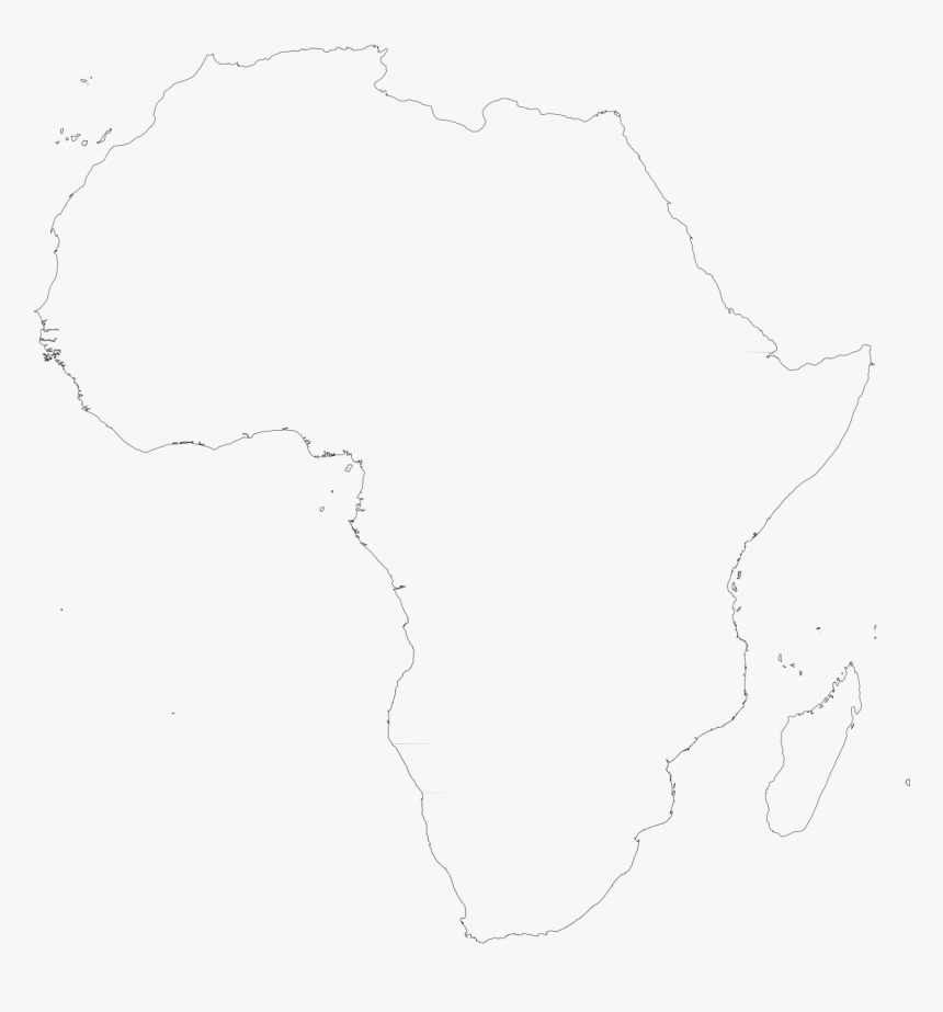 White Africa Map Transparent, HD Png Download