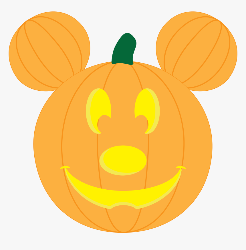 Transparent Pumpkin Vector Png - Mickey Mouse Pumpkin Clipart, Png Download