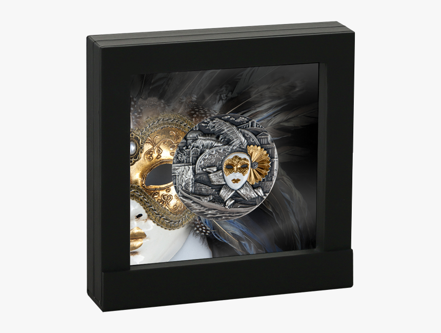 Venetian Mask High Relief Coin 2 Oz Silver Coin 5$ - Niue Island 2 Vanecian Mask, HD Png Download