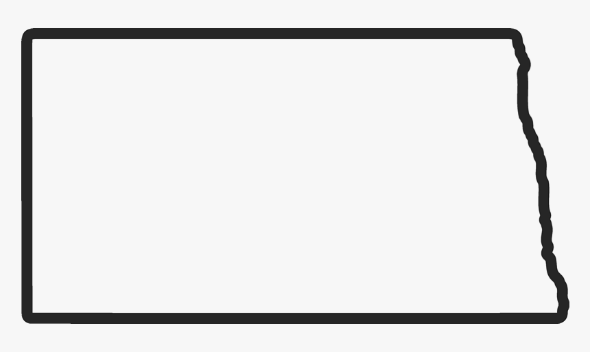 North Dakota Outline Rubber Stamp, HD Png Download