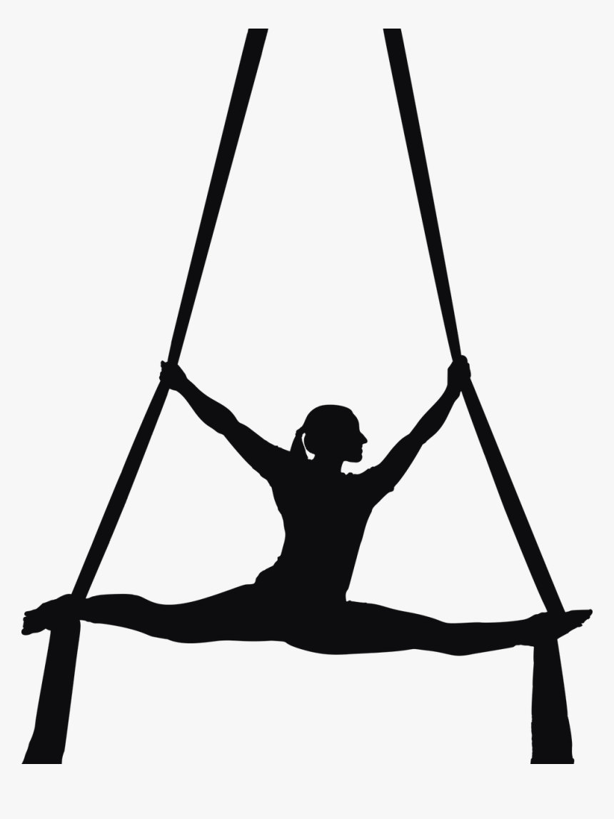 Aerial Silks Silhouette Transparent, HD Png Download , Transparent Png