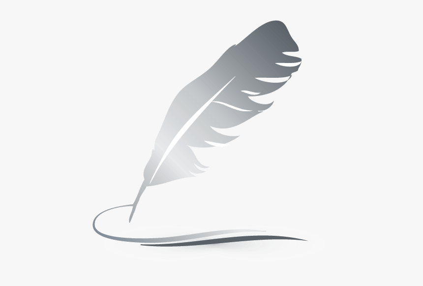 Feather Pen White Png, Transparent Png