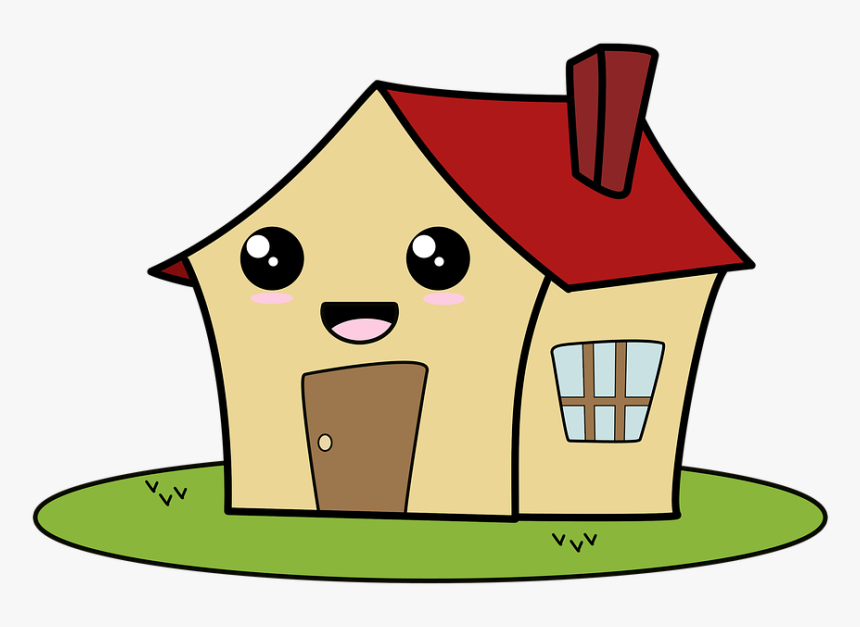 Cabin, House, Home, Kawaii, House Kawaii, Hut Kawaii - House Kawaii, HD Png Download