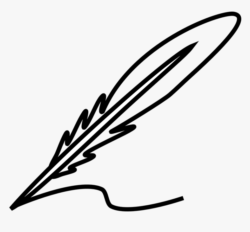 Nib, Pen Nib, Ink Pen, Quill, Feather, Fountain Pen - Ink Pen Black And White, HD Png Download