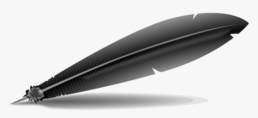 Quill, Feather, Pen, Ink, Write, Writing, Calligraphy - Feather Clip Art, HD Png Download