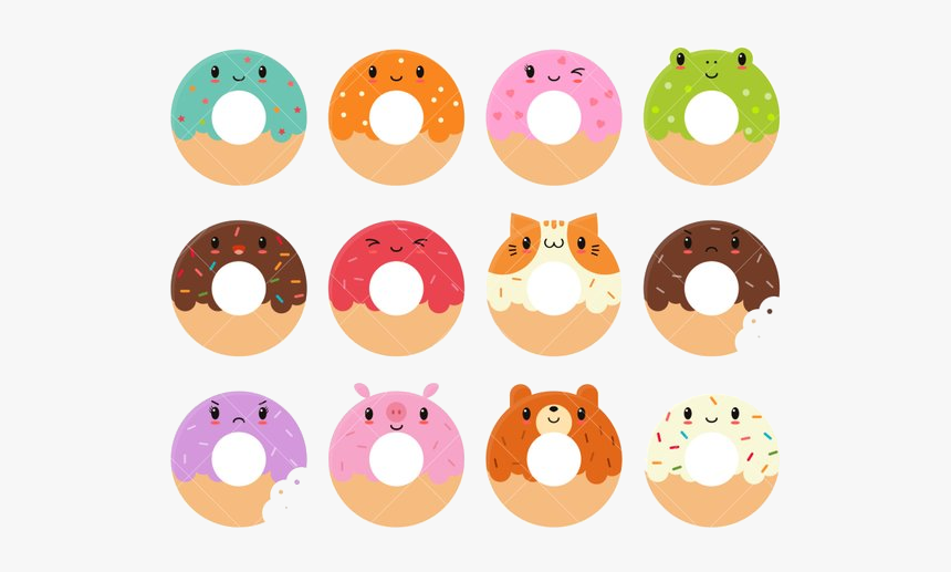 Donut Kawaii Cute Doughnuts Clip Donuts Clipart Shop - Donut Cute, HD Png Download